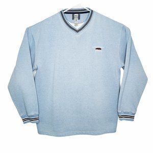 J. America V-Neck Sweater Kartchner Caverns Blue